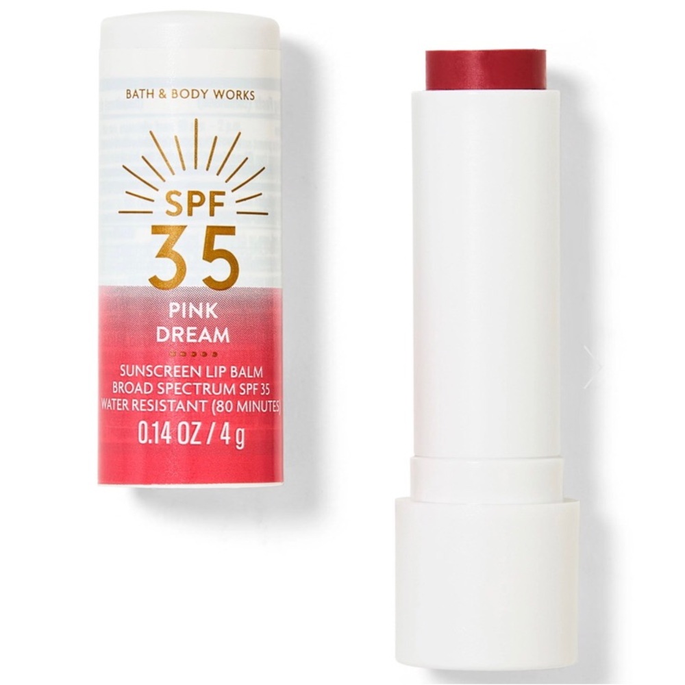 Bath And Body Works Pink Dream Tinted SPF 35 Lip Balm NWT